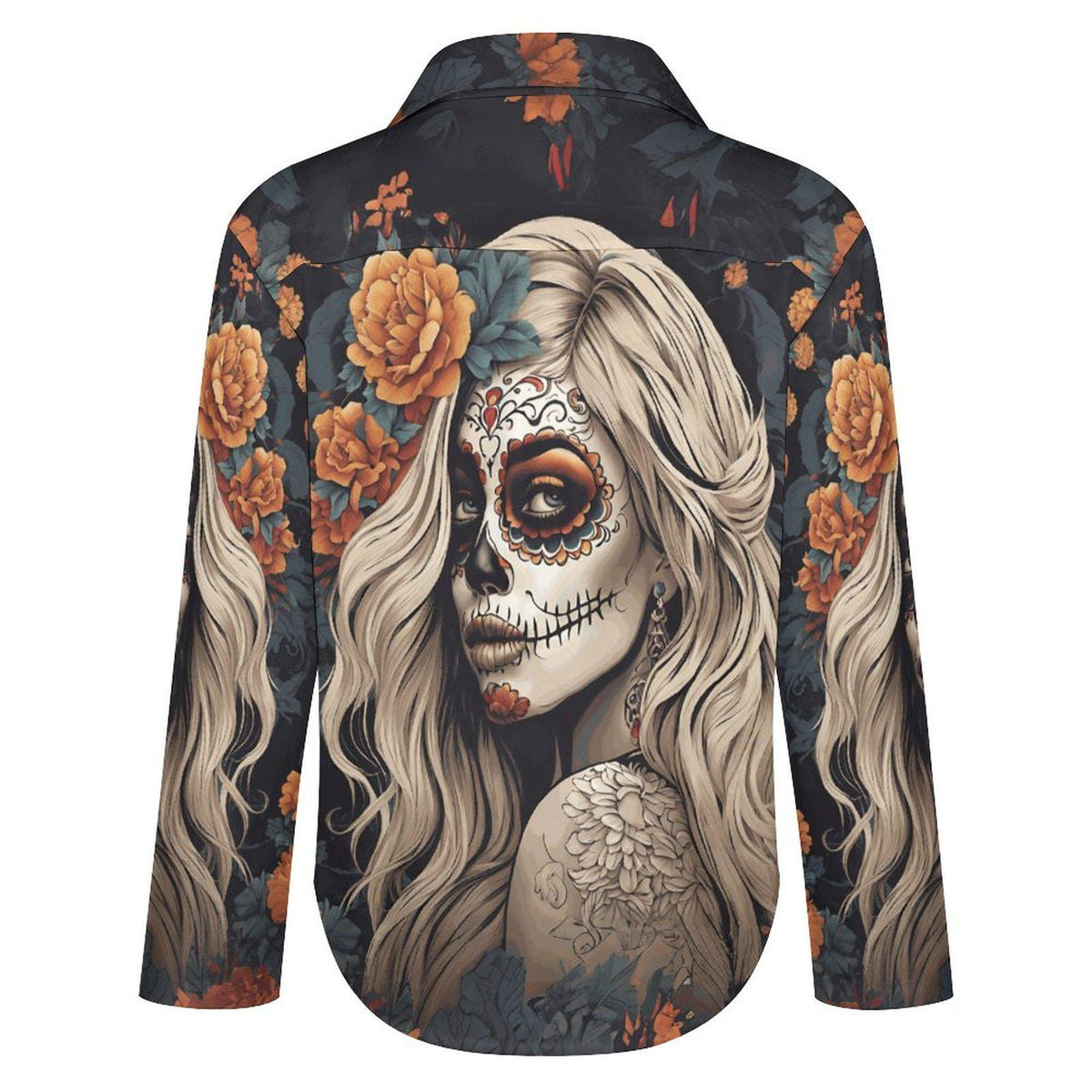 Perfect Halloween Trick or Treat Shirt for Mom Day of the Dead Womens Sugar Skull