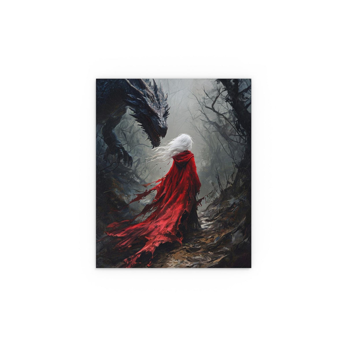 Manon and Dragon Silk Poster: Throne of Glass Inspired Fantasy Art Fierce Artwork Sarah J. Maas Acotar Merch Book Nook Booktok Literary Gift