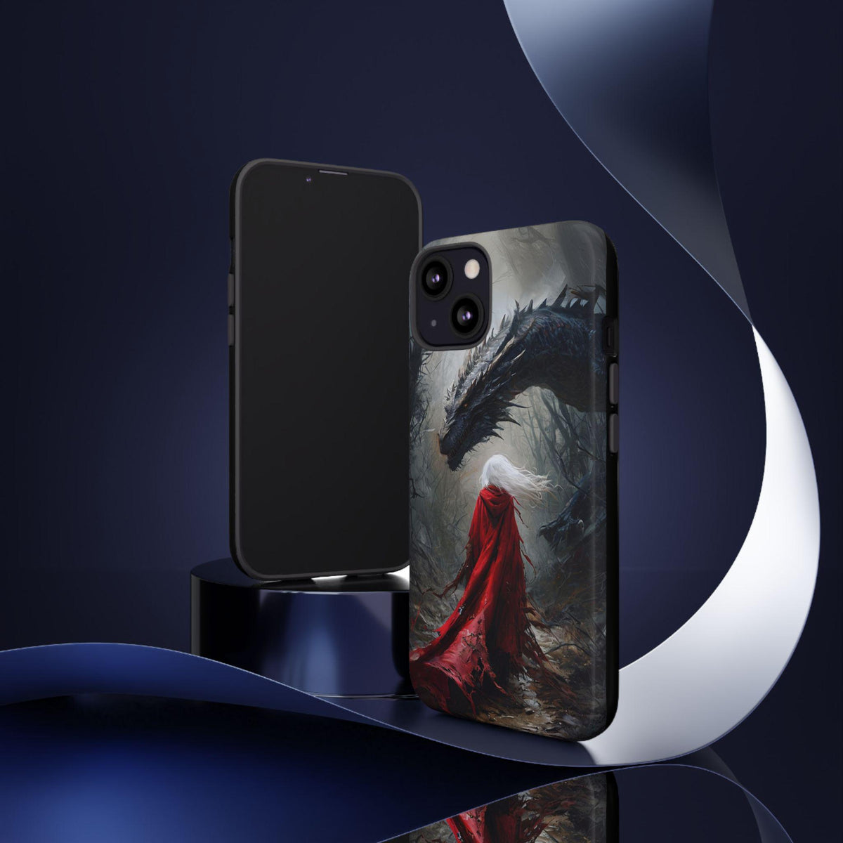 ACOTAR Dragon iPhone Tough Case: Sarah J Maas Inspired Fantasy Art Phone Cover