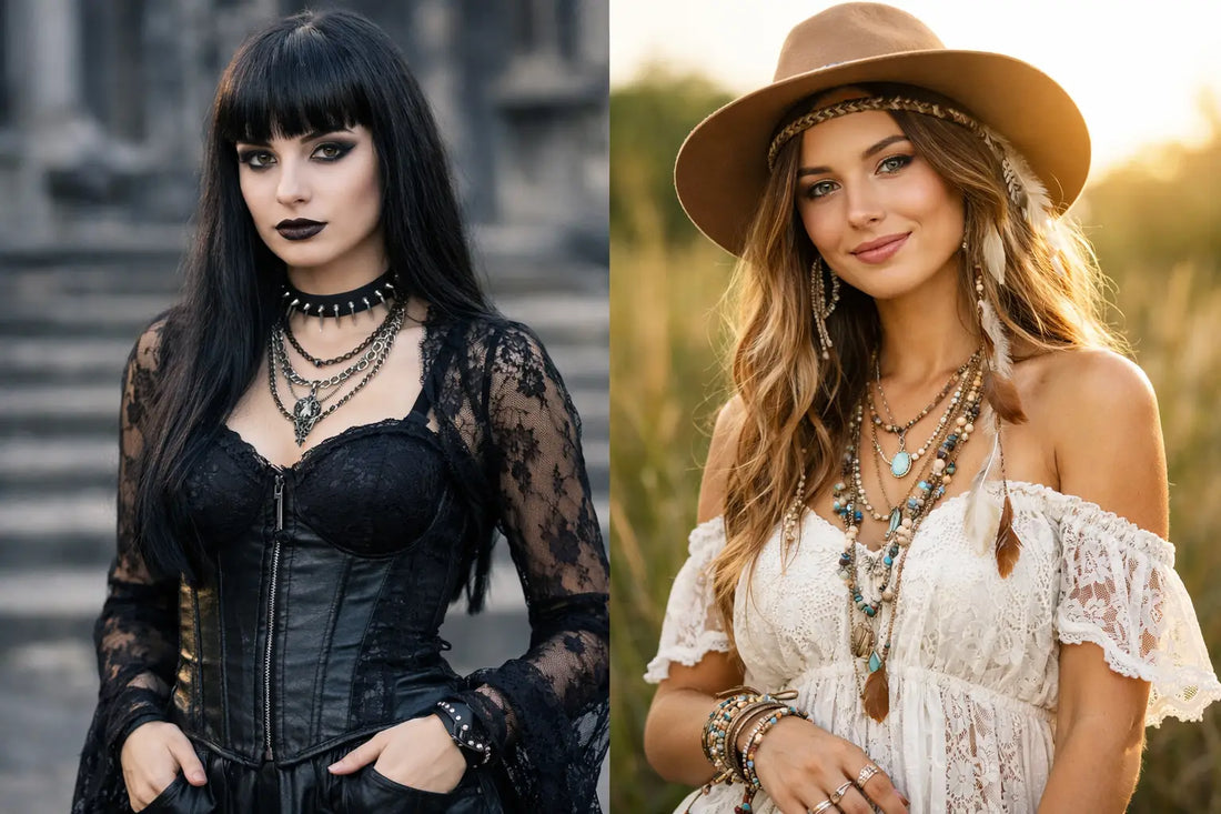 Goth Fashion Versus Boho Fashion Compared
