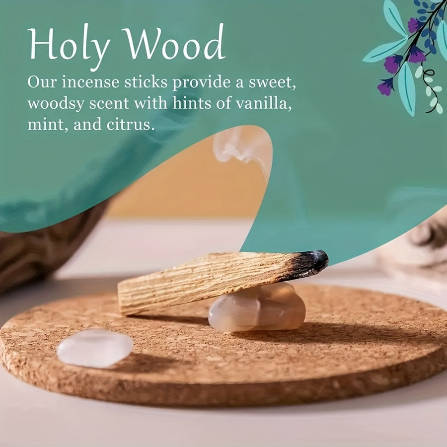 Home Cleaning Incense Set With White Sage, Holy Wood, Abalone Shell And Stand