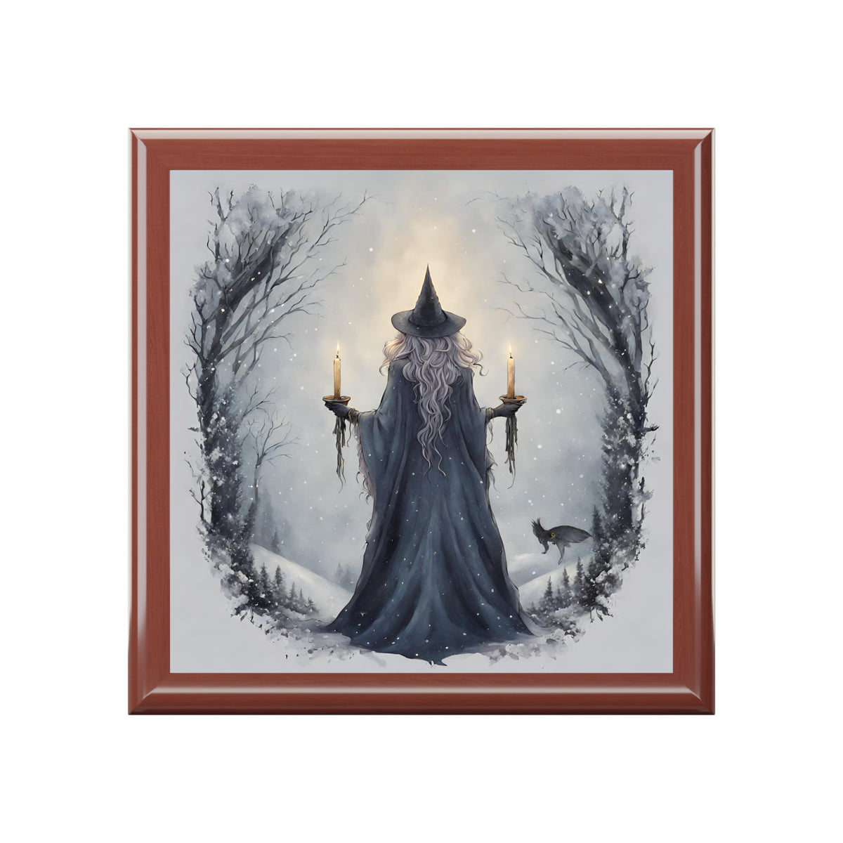 Winter Witch Keepsake Box: Whimsical Woodland Stash Box