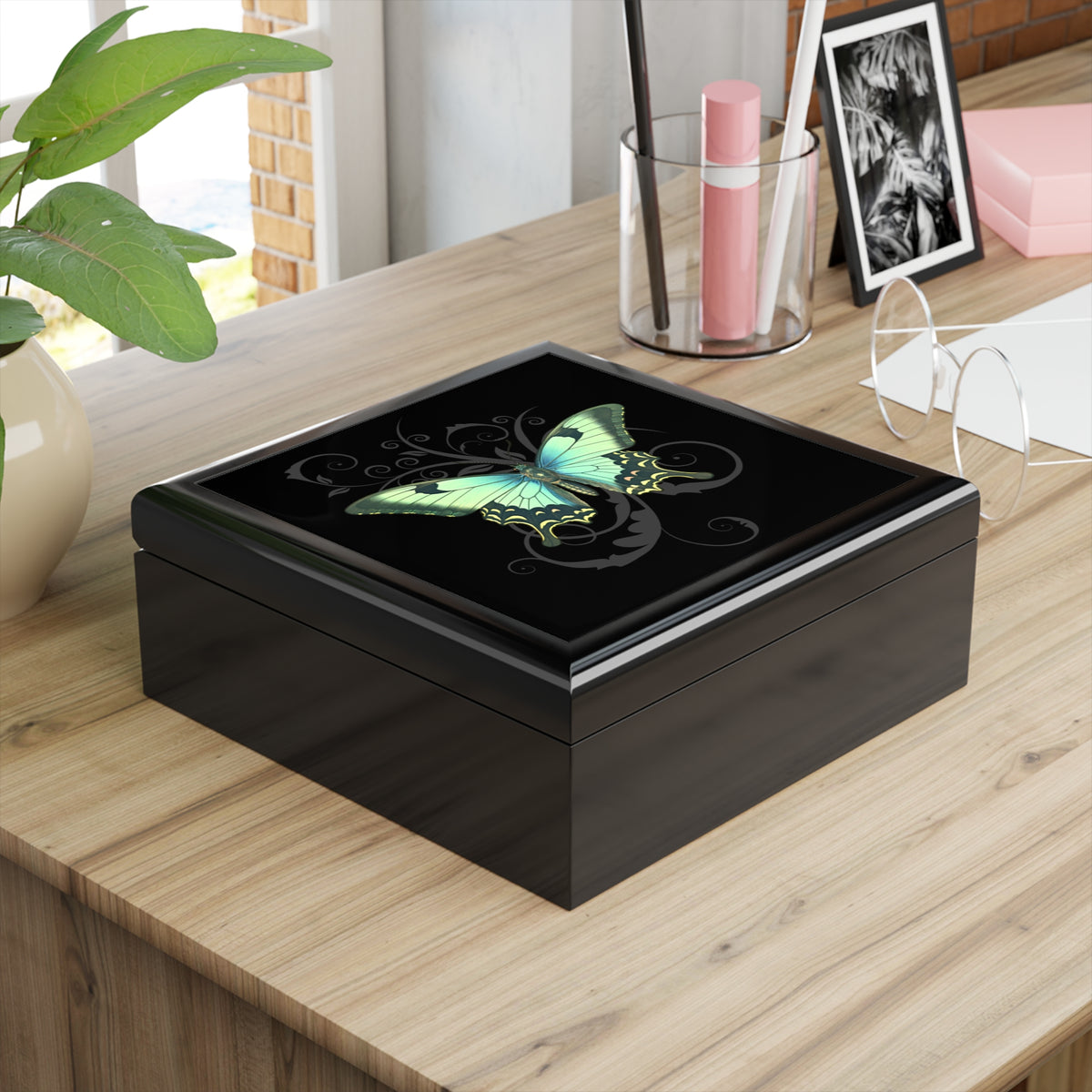 Luna Moth Jewelry Box: Witchcore Keepsake Stash Box