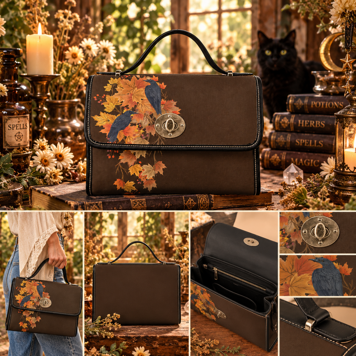 Autumn Leaves and Crow Collection