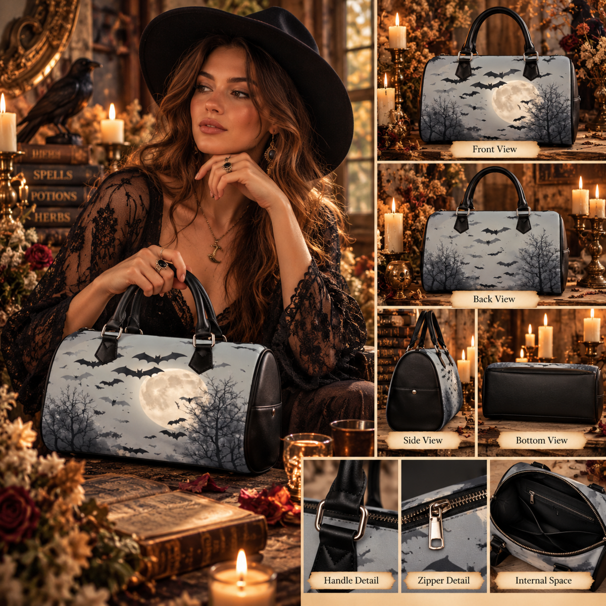 Bat Lover Accessory Bags, Perfect Holiday Gift