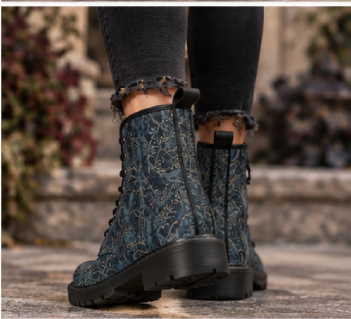 William Morris Inspired Crow Design Footwear