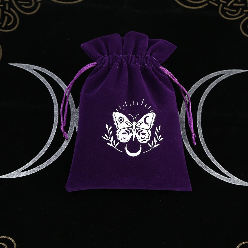 🔮 5-Piece Velvet Tarot & Witchcraft Storage Bag Set