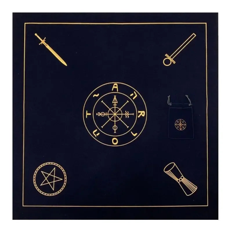 Altar Tarot Cloth  Divination Witchcraft Tapestry Retro