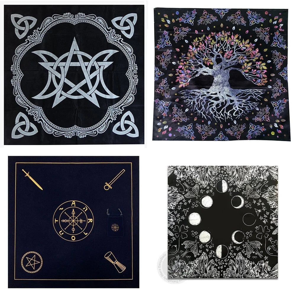 Altar Tarot Cloth  Divination Witchcraft Tapestry Retro