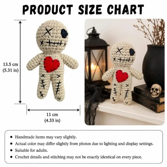 Handmade Poppet Witchcraft Crochet Doll