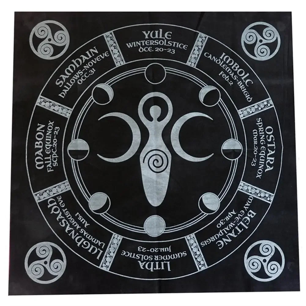 Altar Tarot Cloth  Divination Witchcraft Tapestry Retro