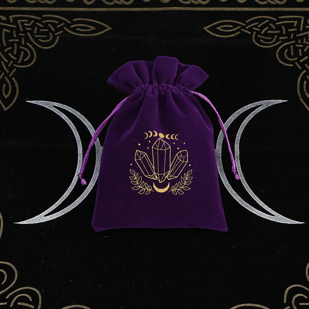 🔮 5-Piece Velvet Tarot & Witchcraft Storage Bag Set