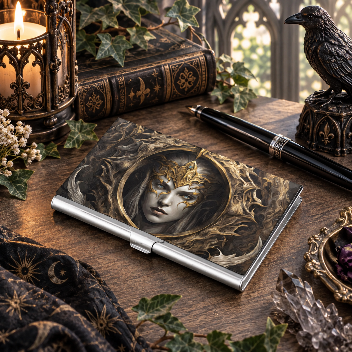 Elden Ring Zelda Business Card Holder: Fantasy Gamer Gift