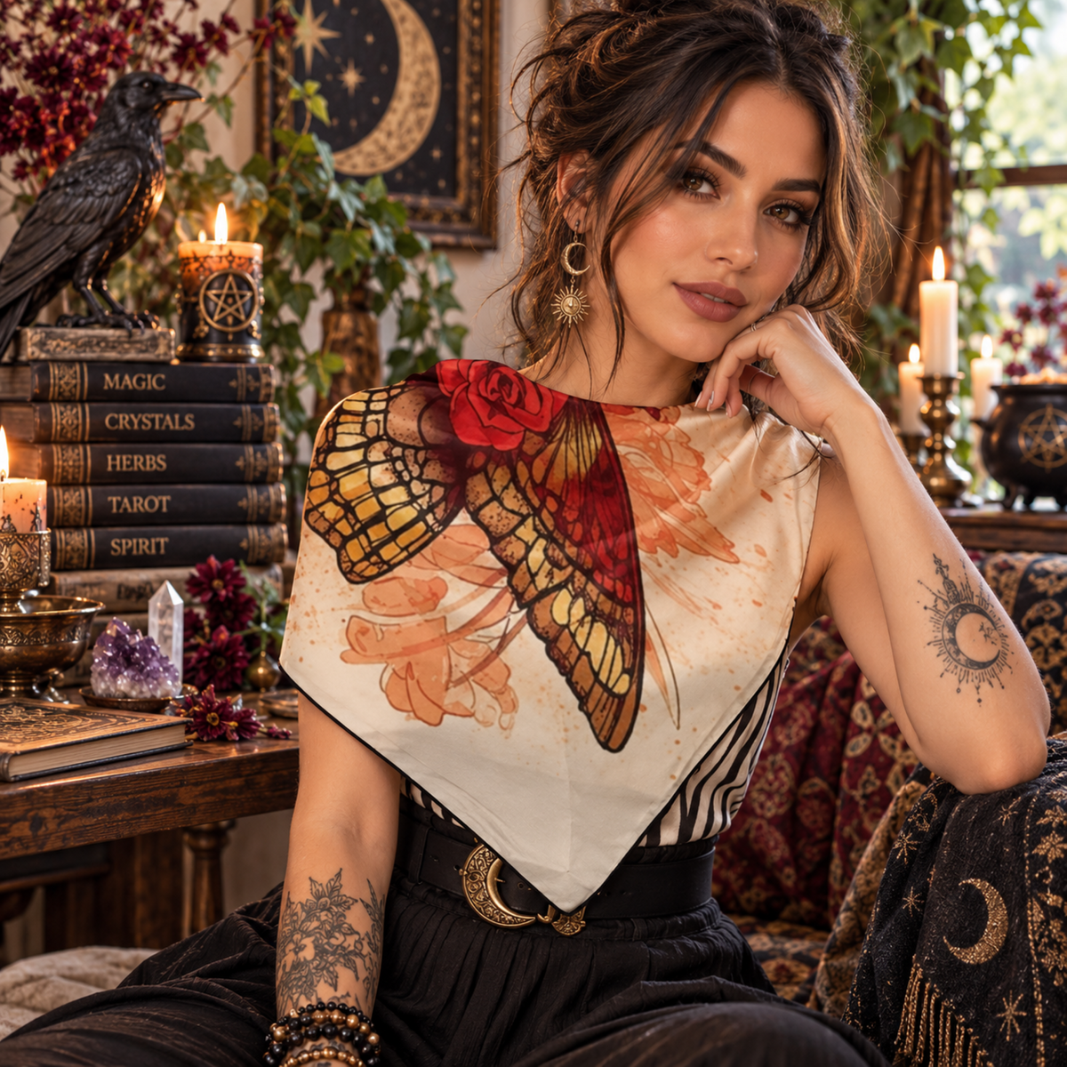 Day of the Dead Sugar Skull Bandana