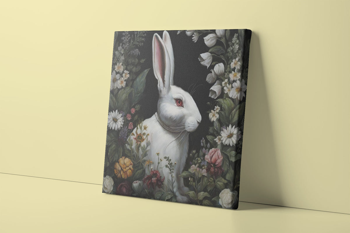 Dark Cottagecore Rabbit Gothic Floral Design Collection