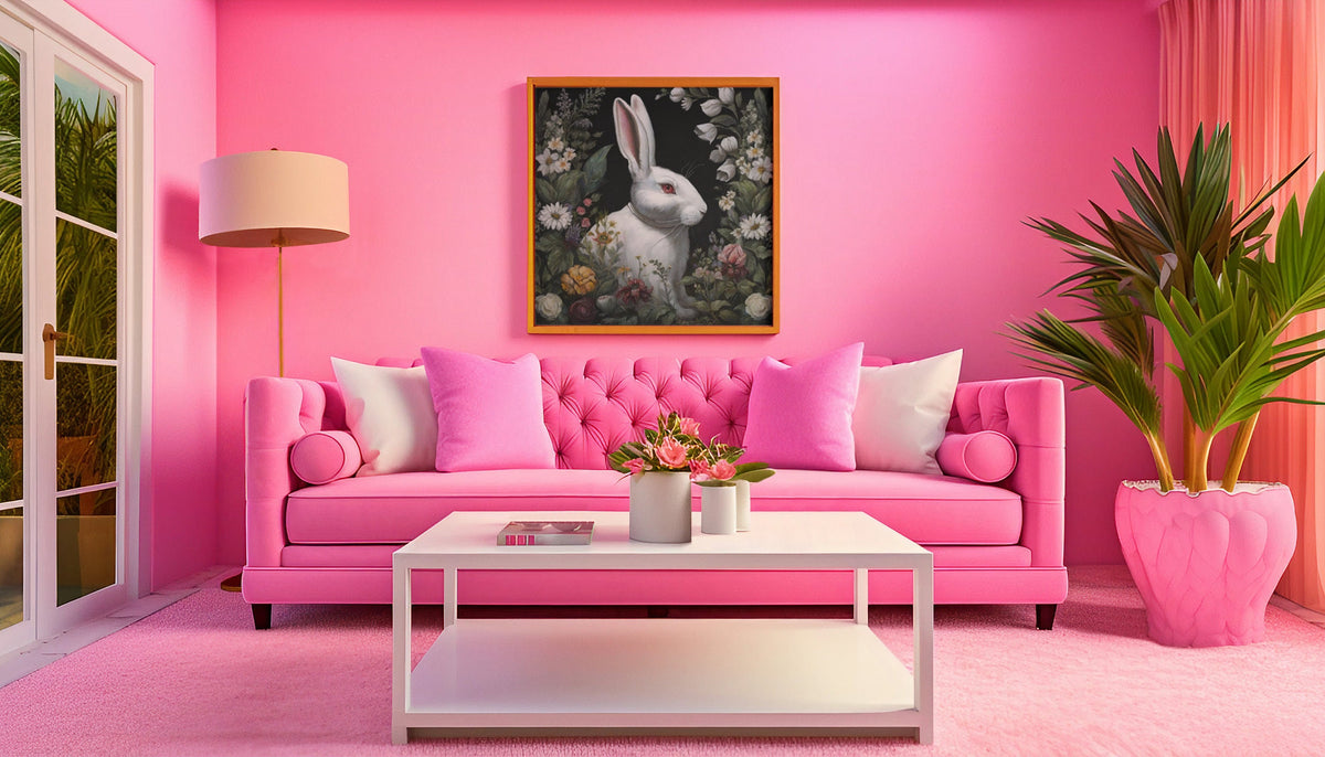 Dark Cottagecore Rabbit Gothic Floral Design Collection