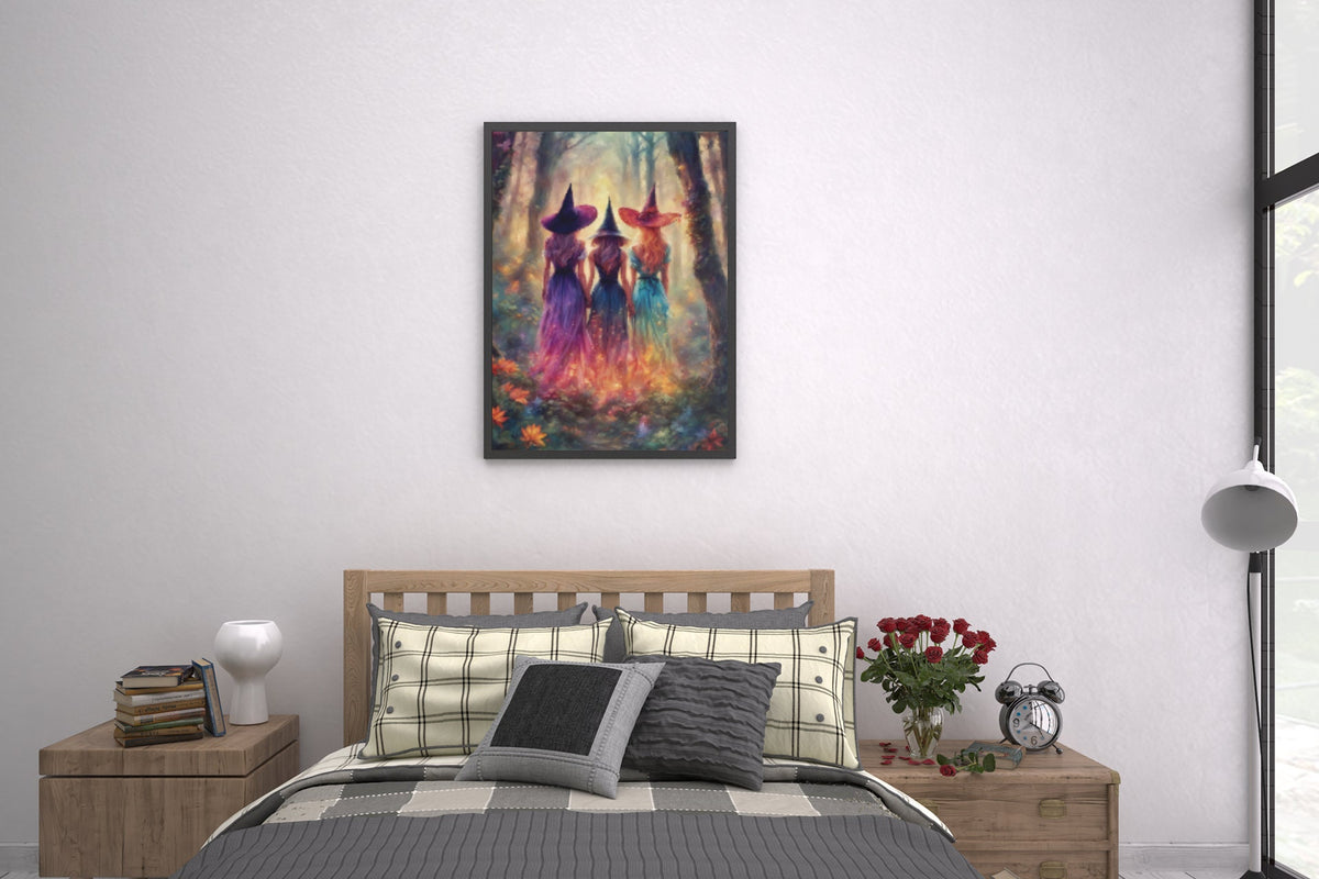 Ethereal Witches Mystical Forest Scene Design Collection