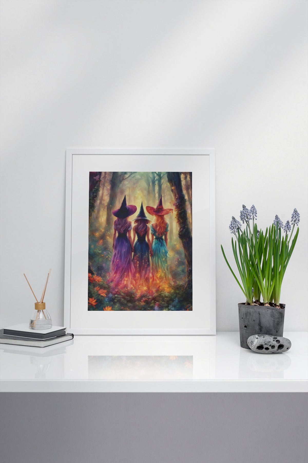 Ethereal Witches Mystical Forest Scene Design Collection
