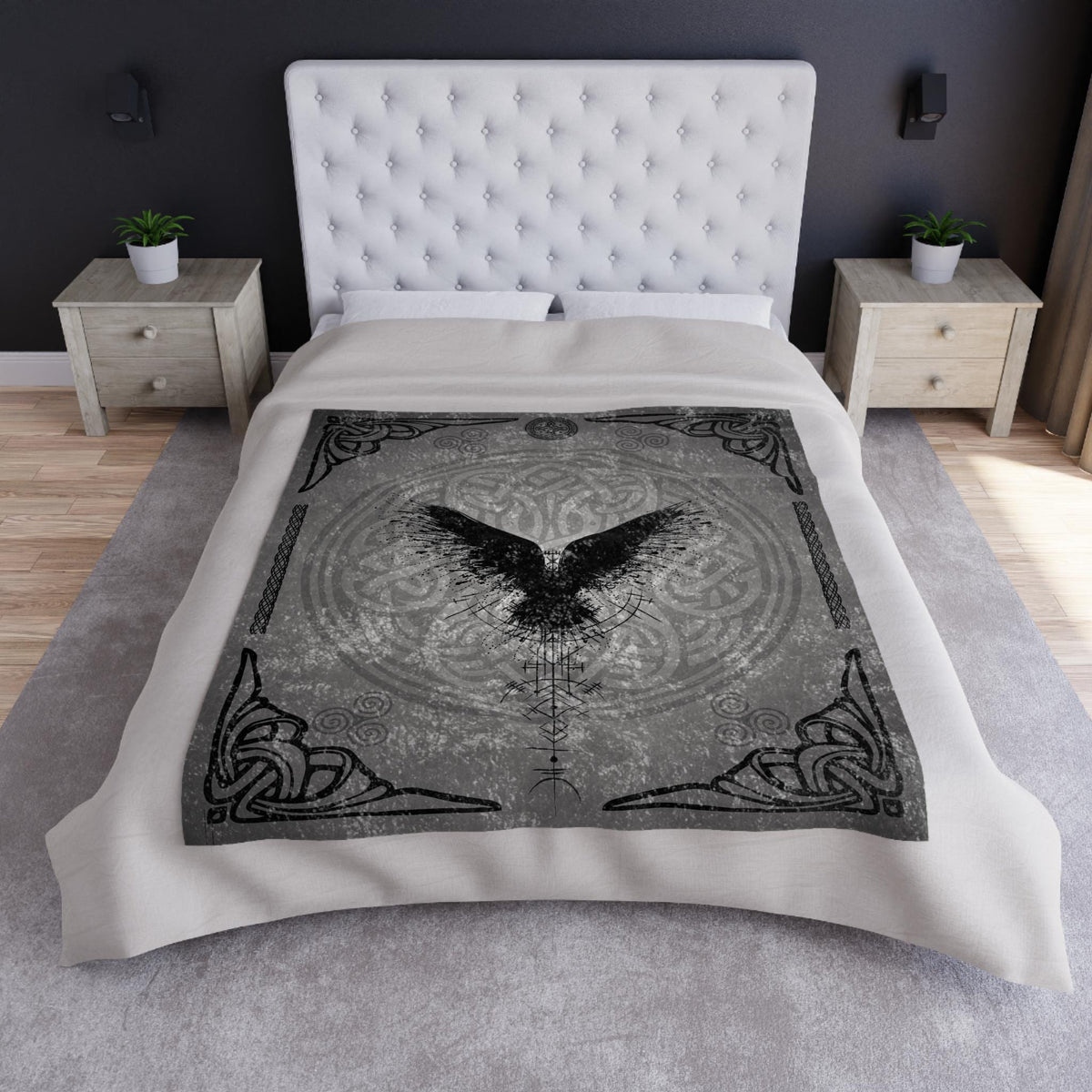 Raven Crow Comfy Plush Throw Blanket