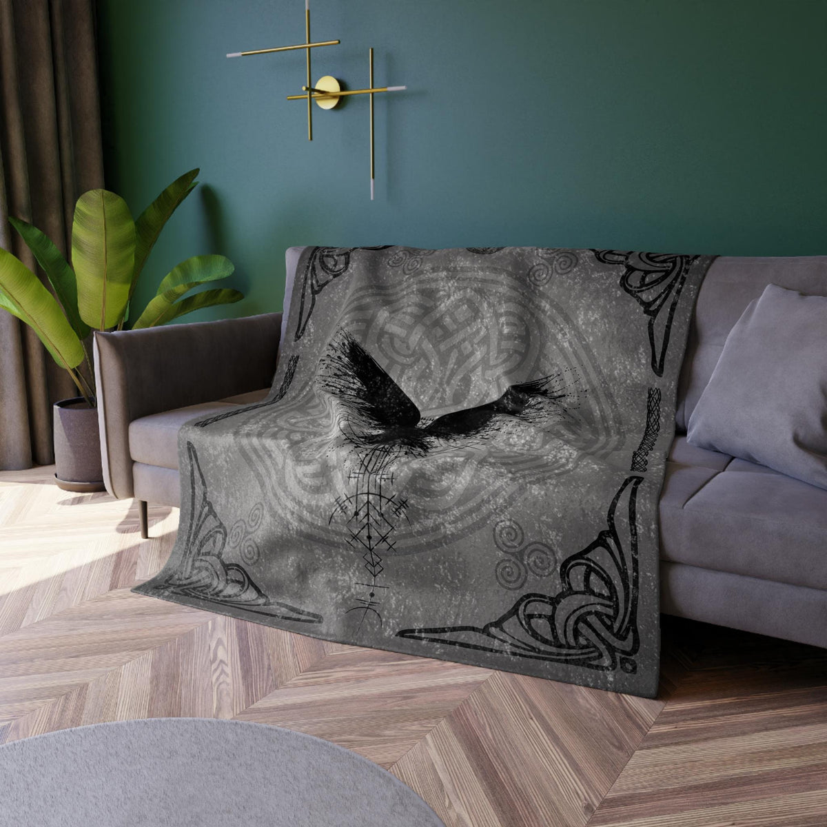 Raven Crow Comfy Plush Throw Blanket