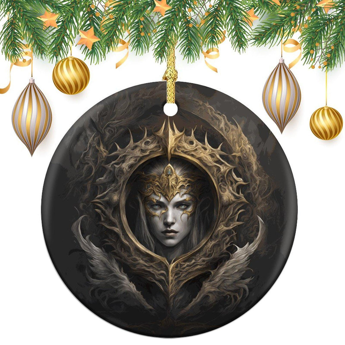Fantasy Gamer Gift Idea for Christmas Gift Elden Ring Zelda Holiday Ornament Video Gamer Christmas Decor Gift for Son Dragon Age of Sigmar