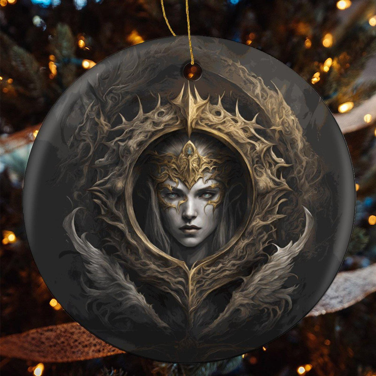 Fantasy Gamer Gift Idea for Christmas Gift Elden Ring Zelda Holiday Ornament Video Gamer Christmas Decor Gift for Son Dragon Age of Sigmar