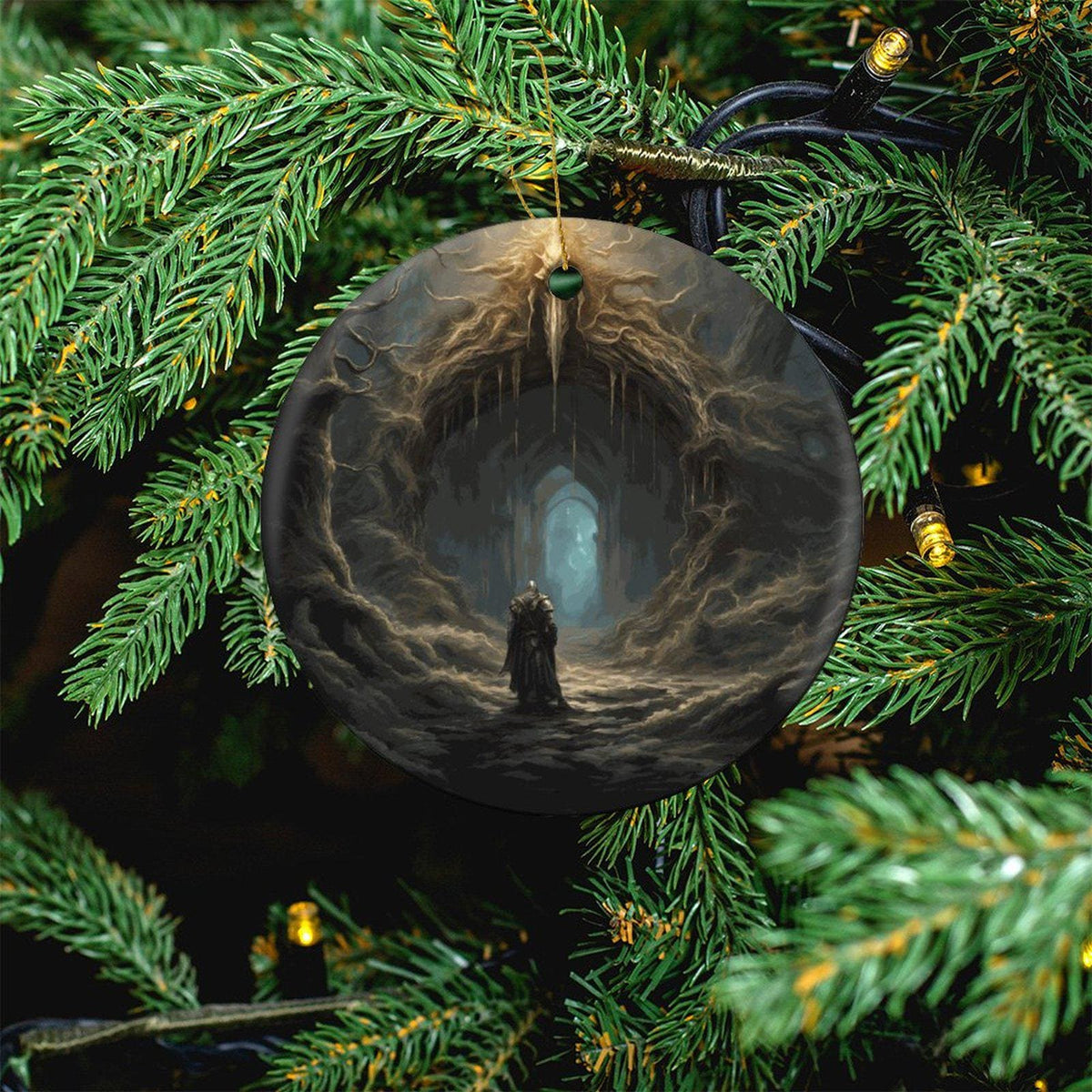 Dark Souls Video Gamer Merch Gift Idea Elden Ring Christmas Ornament Age of Sigmar Fantasy Gamer Decor nerdy gift Gothic Home Accessory