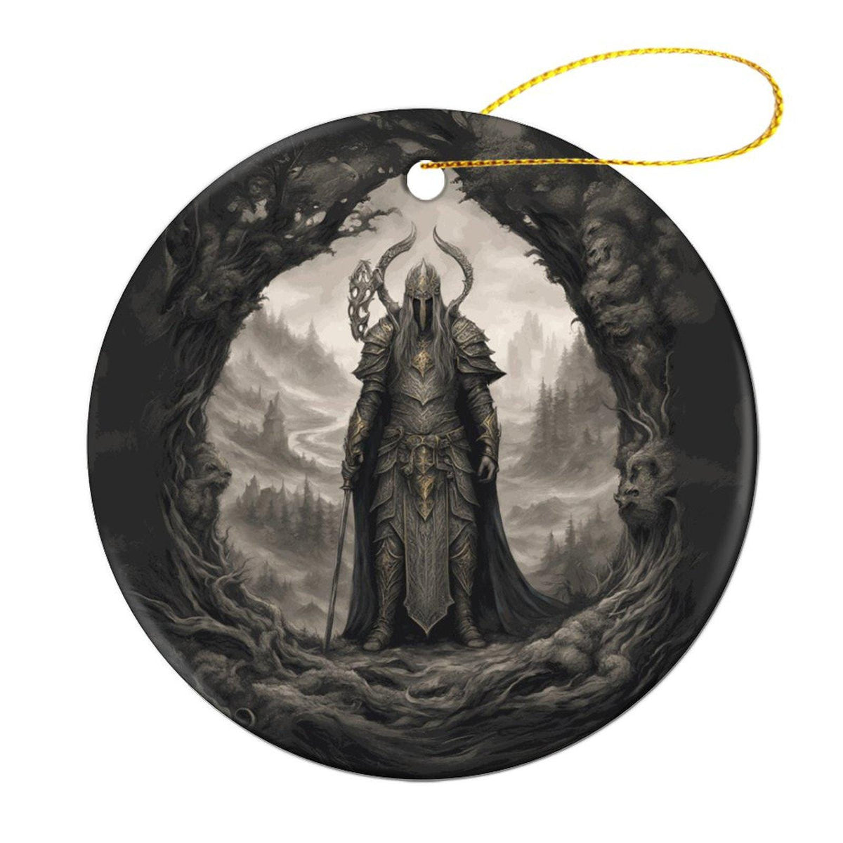 Elden Ring Gift Idea for Video Gamer Teen Gothic Gamer Christmas Decor for the Holiday Decor Idea for Goth Coworker Dark Souls Age of Sigmar