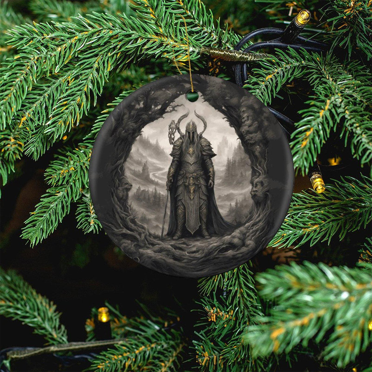 Elden Ring Gift Idea for Video Gamer Teen Gothic Gamer Christmas Decor for the Holiday Decor Idea for Goth Coworker Dark Souls Age of Sigmar