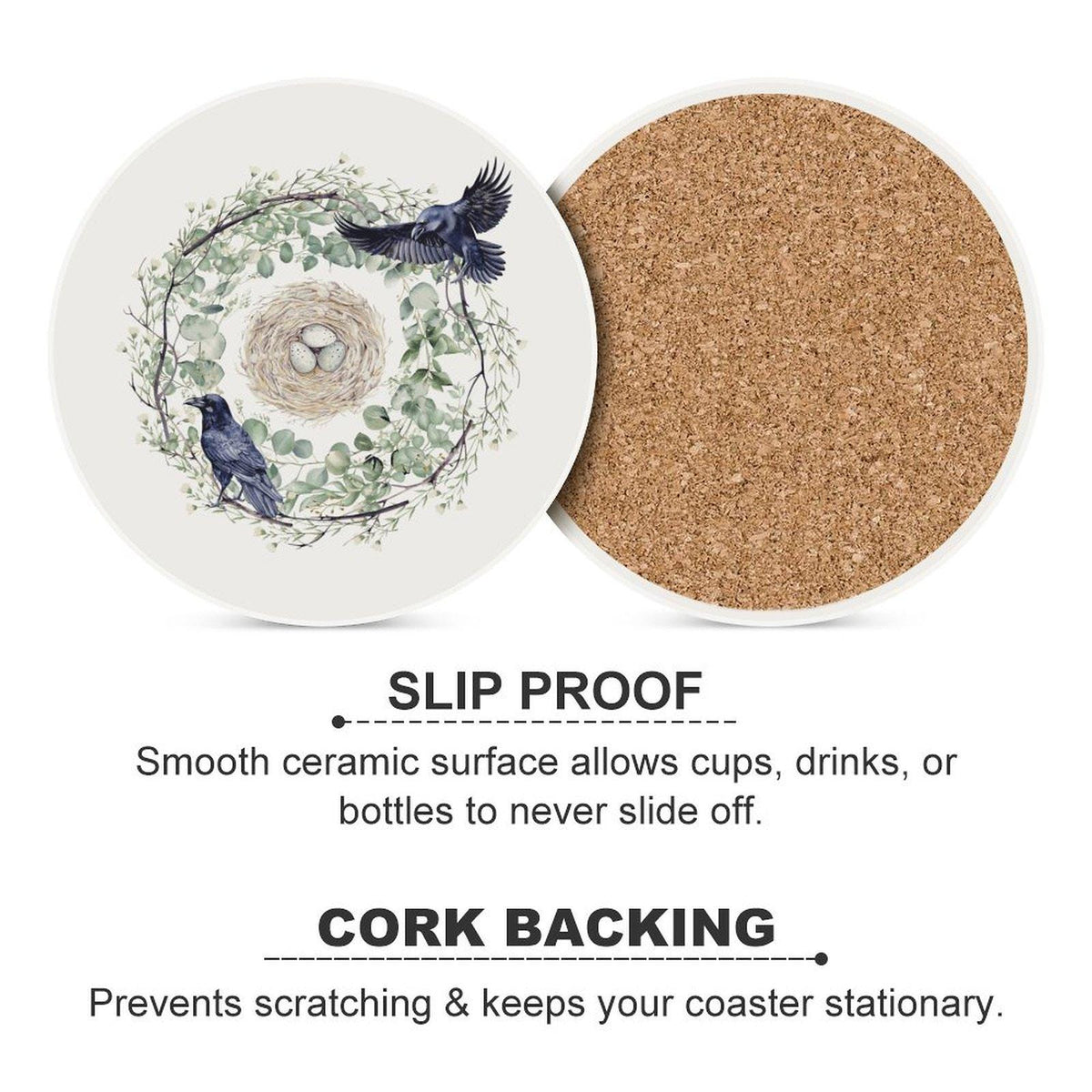 Crows Nest Coaster Set Fall Host Gift