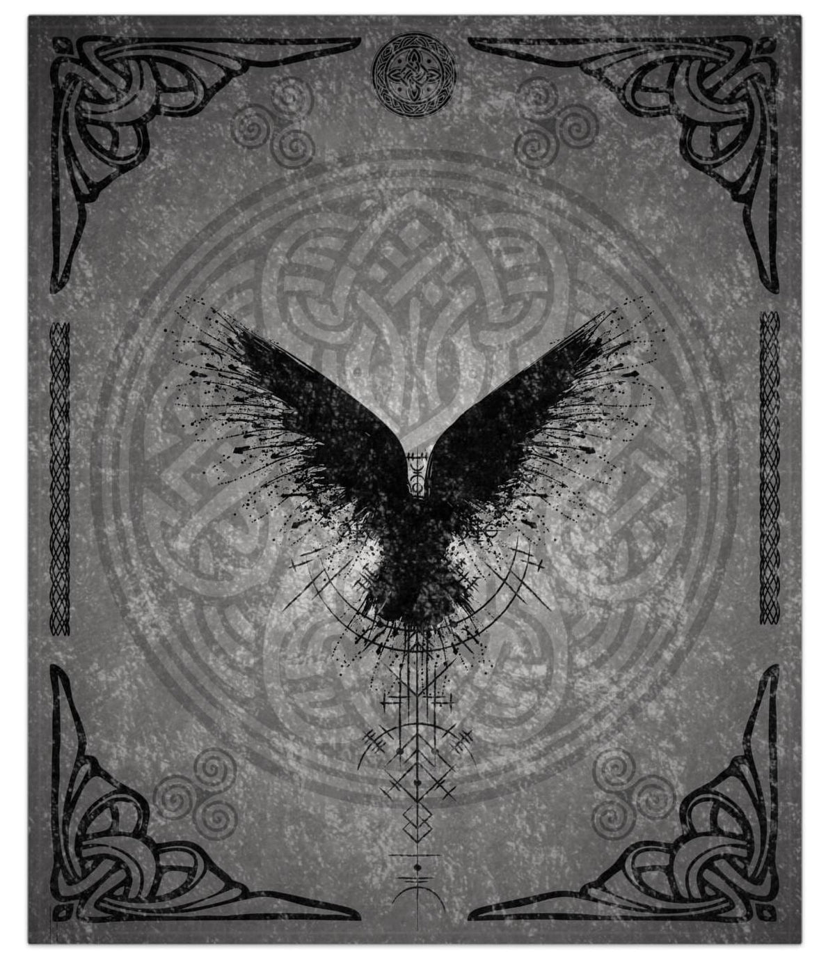 Raven Crow Comfy Plush Throw Blanket