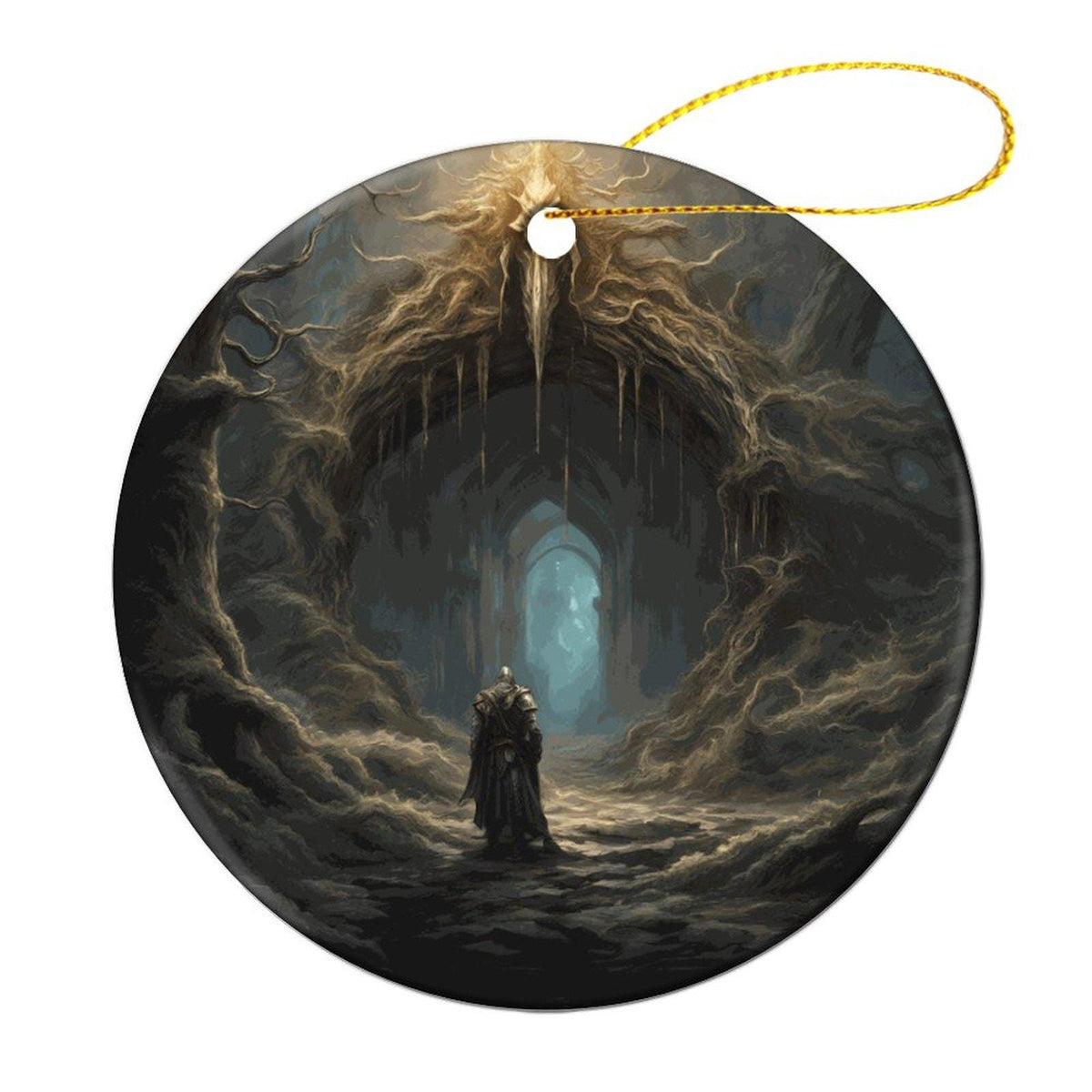 Elden Ring Christmas Ornament 16th Birthday Gift for Teen Video Gamer Bloodborne Nerdy Gift Dark Souls Holiday Present for Dad Demon Slayer