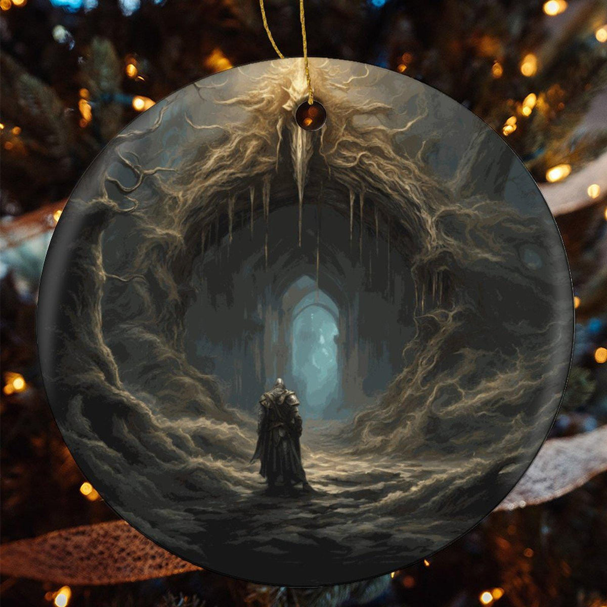 Elden Ring Christmas Ornament 16th Birthday Gift for Teen Video Gamer Bloodborne Nerdy Gift Dark Souls Holiday Present for Dad Demon Slayer