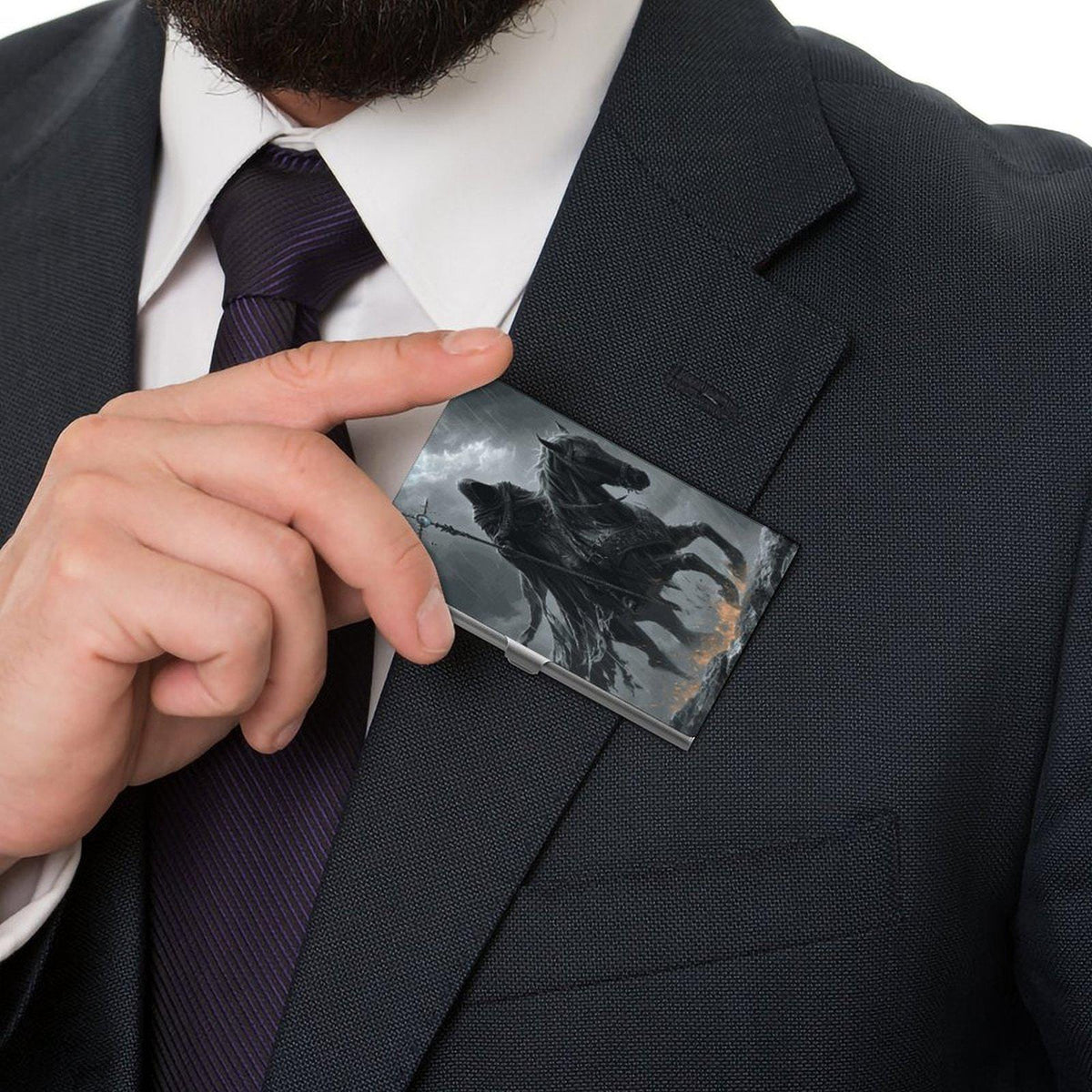 Dark Souls Business Card Holder: Elden Ring Inspired Gothic Gamer Gift