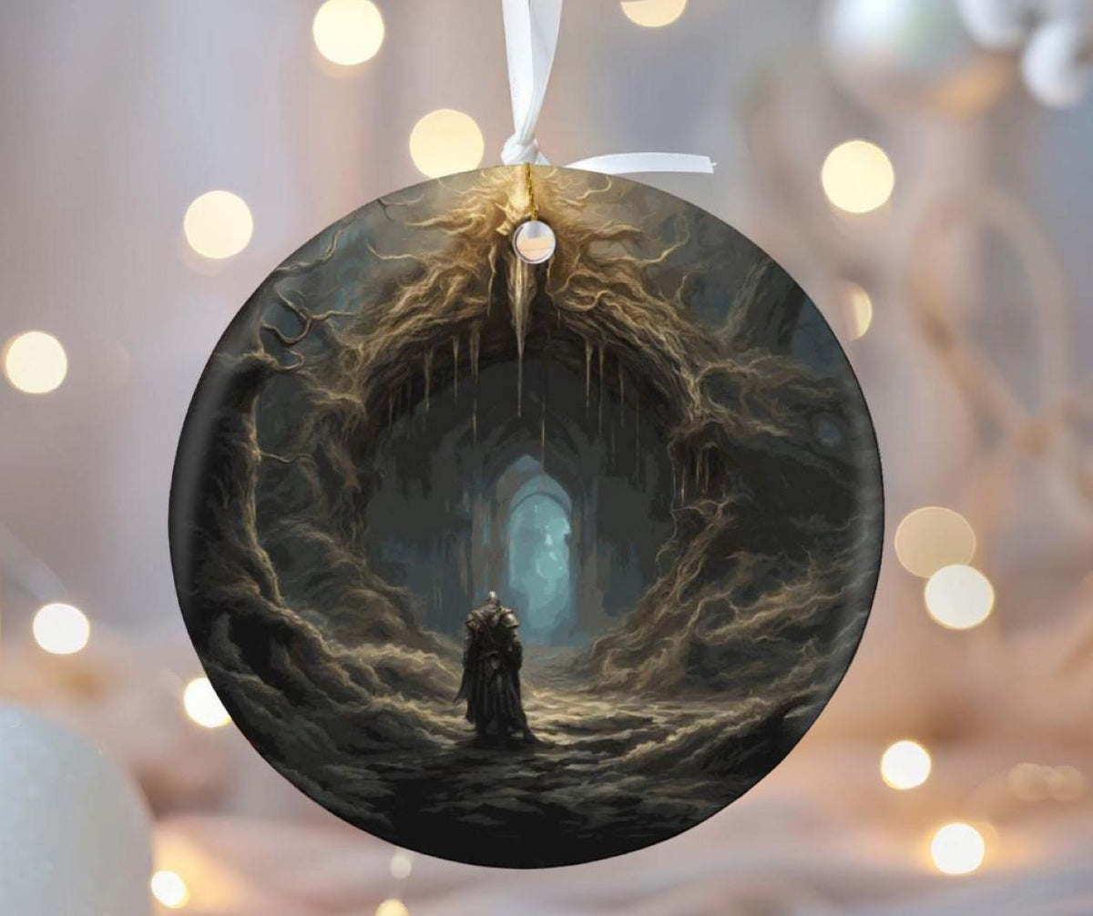 Dark Souls Video Gamer Merch Gift Idea Elden Ring Christmas Ornament Age of Sigmar Fantasy Gamer Decor nerdy gift Gothic Home Accessory