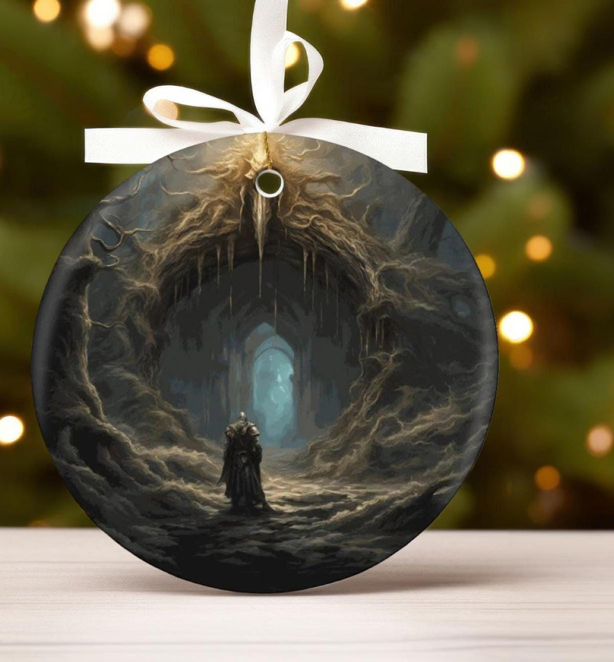 Elden Ring Christmas Ornament 16th Birthday Gift for Teen Video Gamer Bloodborne Nerdy Gift Dark Souls Holiday Present for Dad Demon Slayer