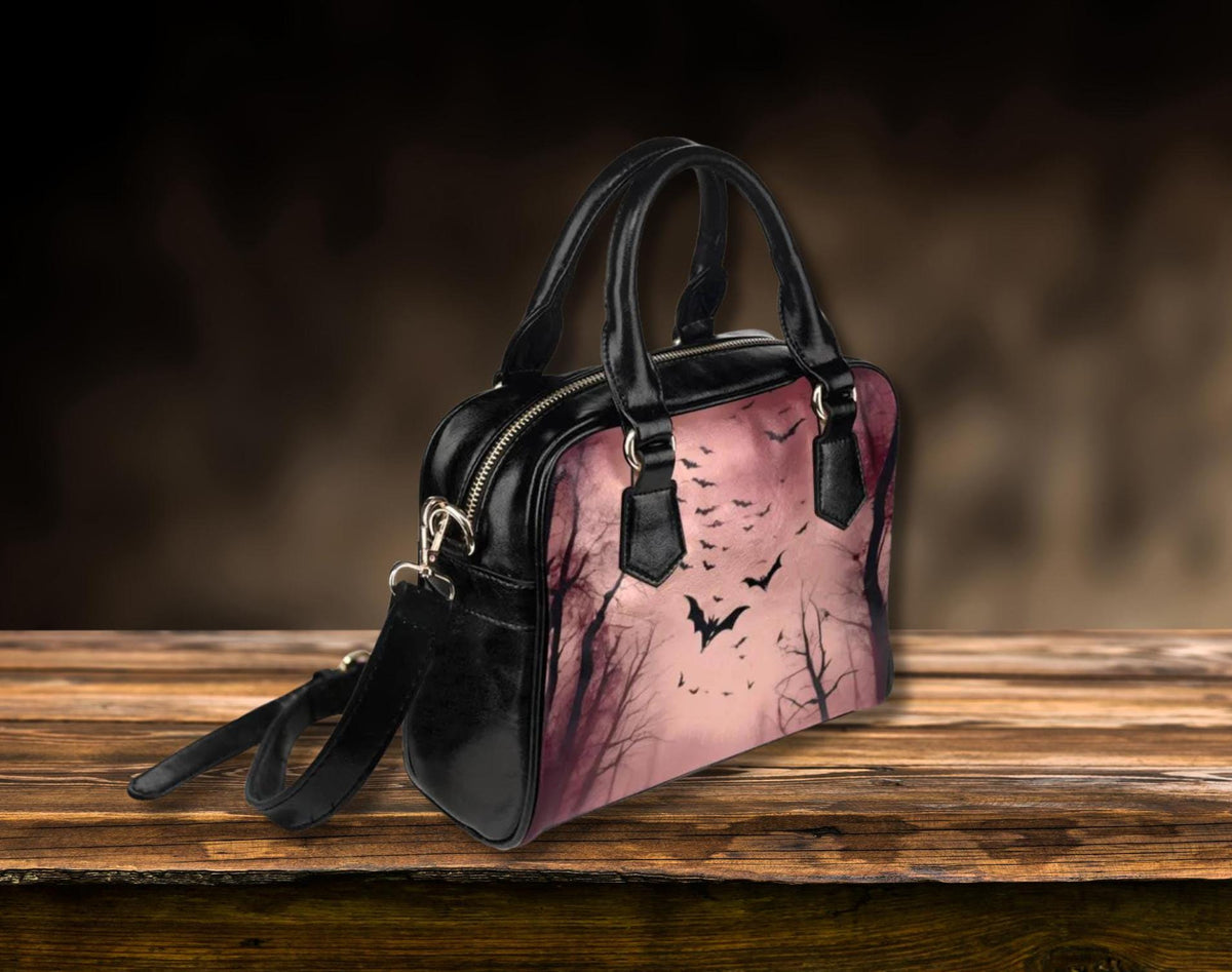Dracula Bat Purse: Dark Academia Barrel Bag
