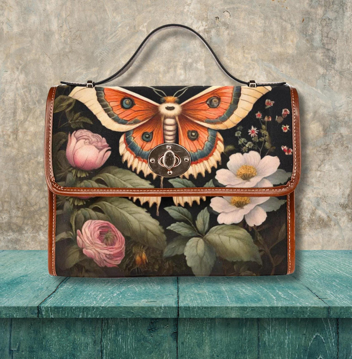 Luna Moth Waterproof Canvas Bag