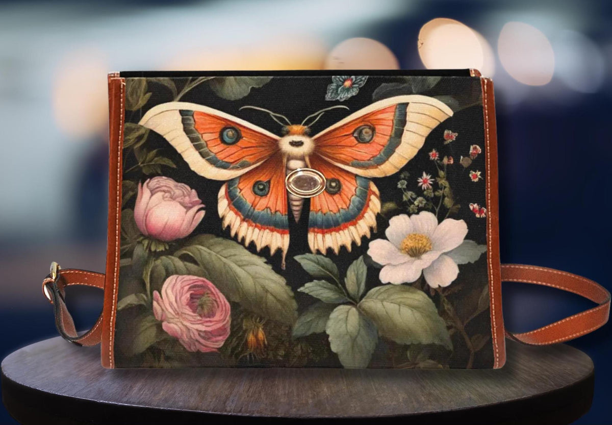 Luna Moth Waterproof Canvas Bag