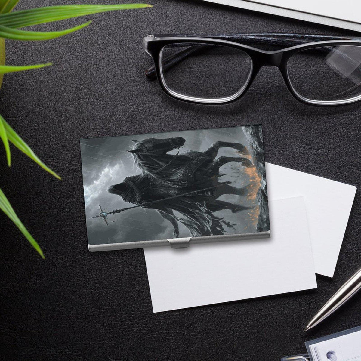 Dark Souls Business Card Holder: Elden Ring Inspired Gothic Gamer Gift