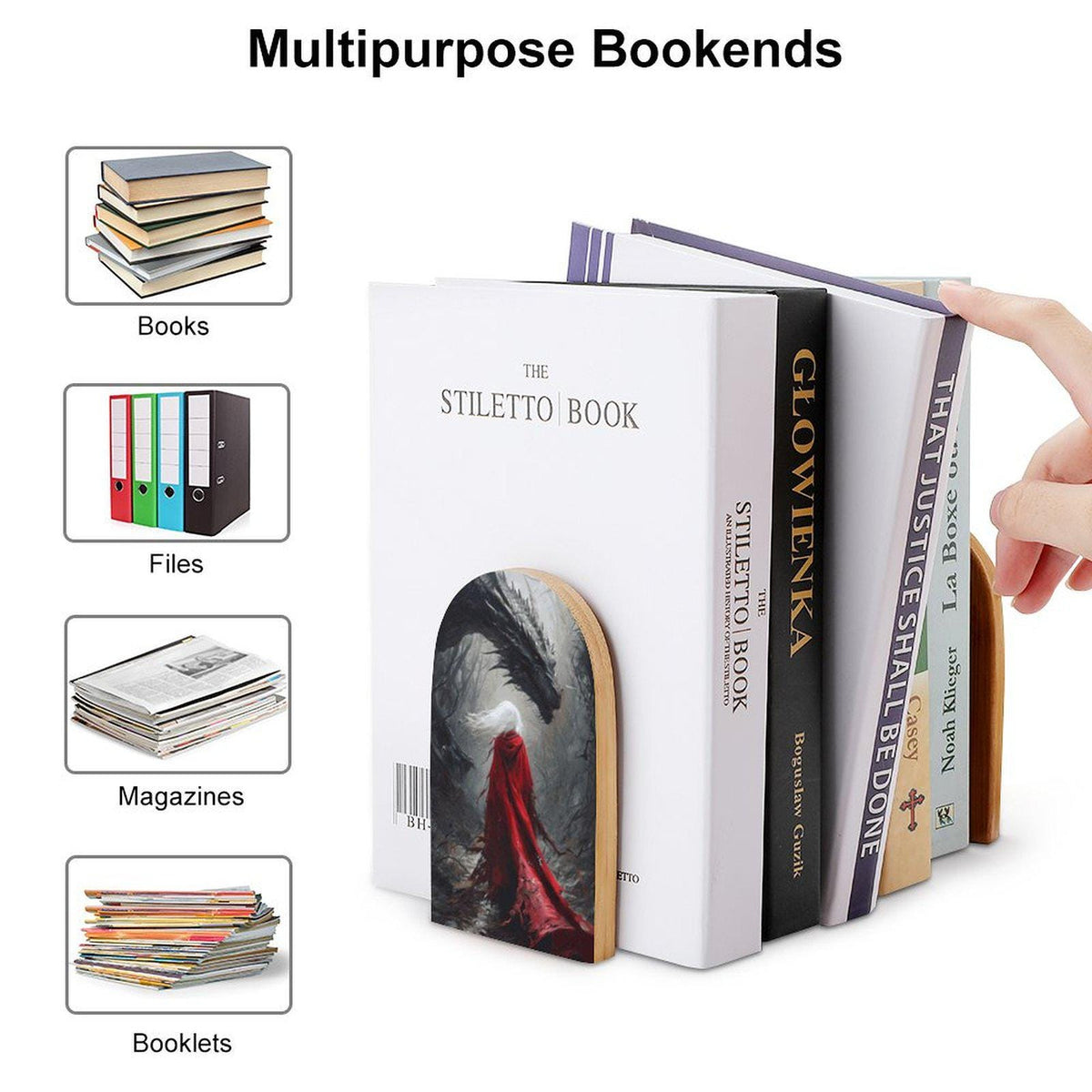 Sarah J Maas Gifts Fourth Wing Acotar Merch Reading Nook Decor Fantasy Wood Bookends Throne of Glass Inspired Bookish Booktok Manon Art