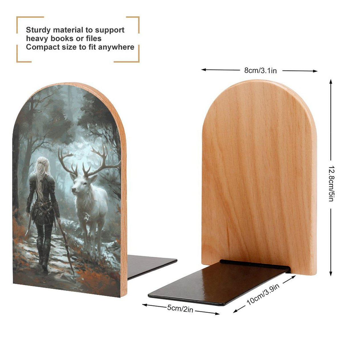 Reading Nook Decor Book Nook Book Gifts Throne of Glass Merch Bookish Gift for Sarah J Maas Fans Manon Blackbeak Wood Bookend Acotar Fantasy
