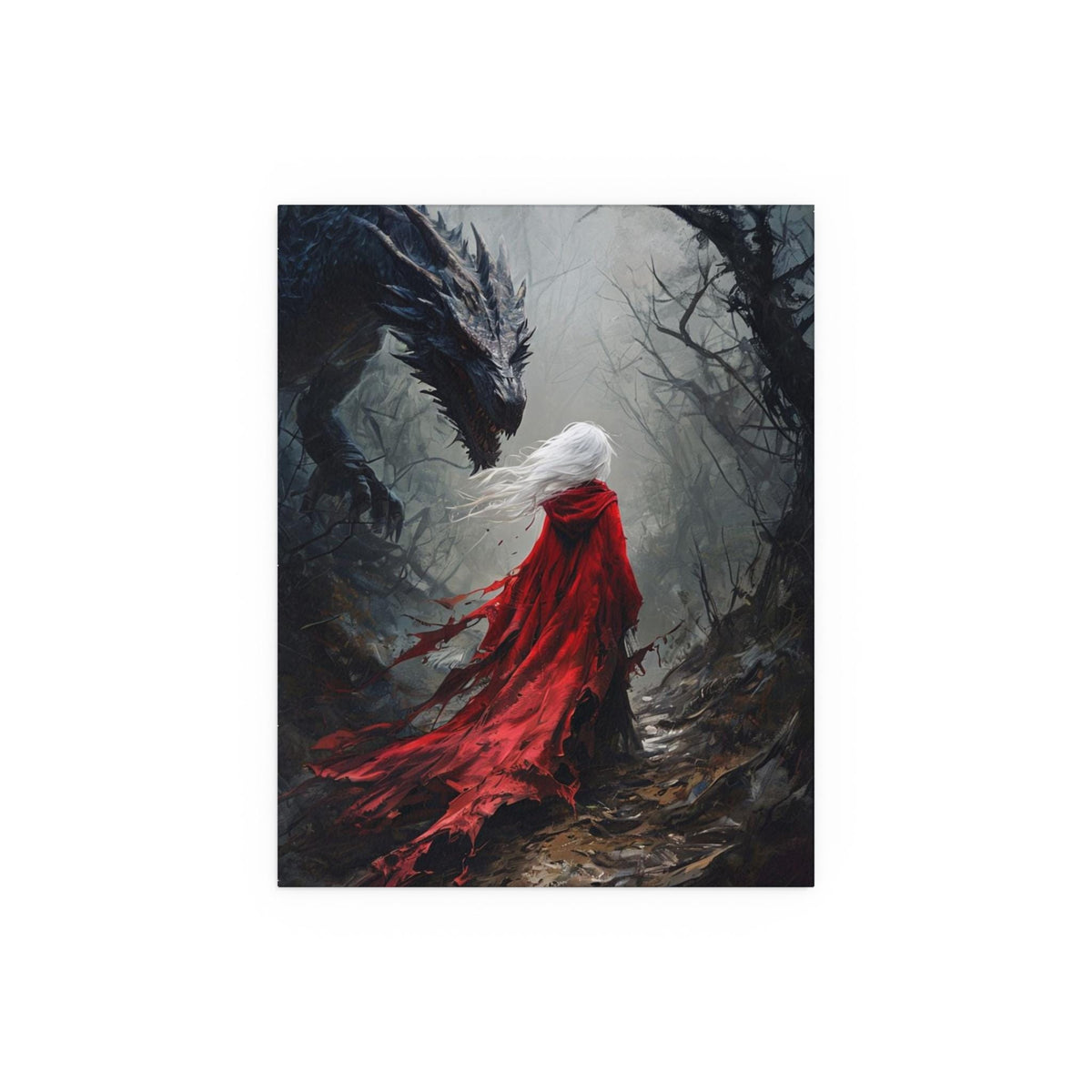 Manon and Dragon Silk Poster: Throne of Glass Inspired Fantasy Art Fierce Artwork Sarah J. Maas Acotar Merch Book Nook Booktok Literary Gift