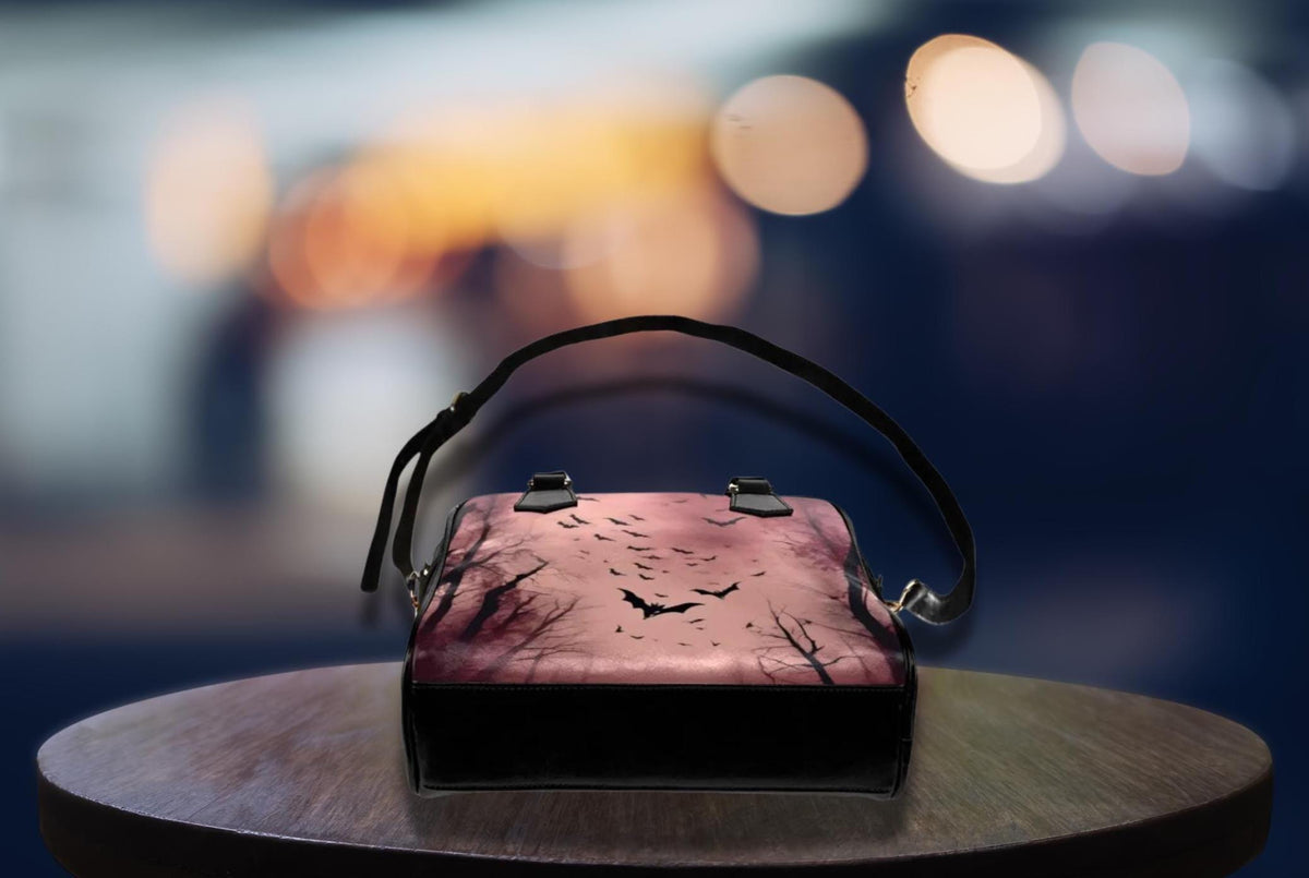 Dracula Bat Purse: Dark Academia Barrel Bag