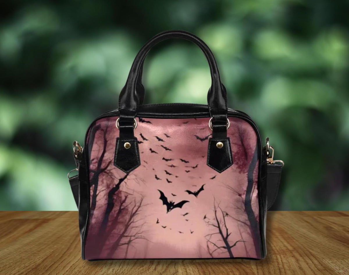 Dracula Bat Purse: Dark Academia Barrel Bag