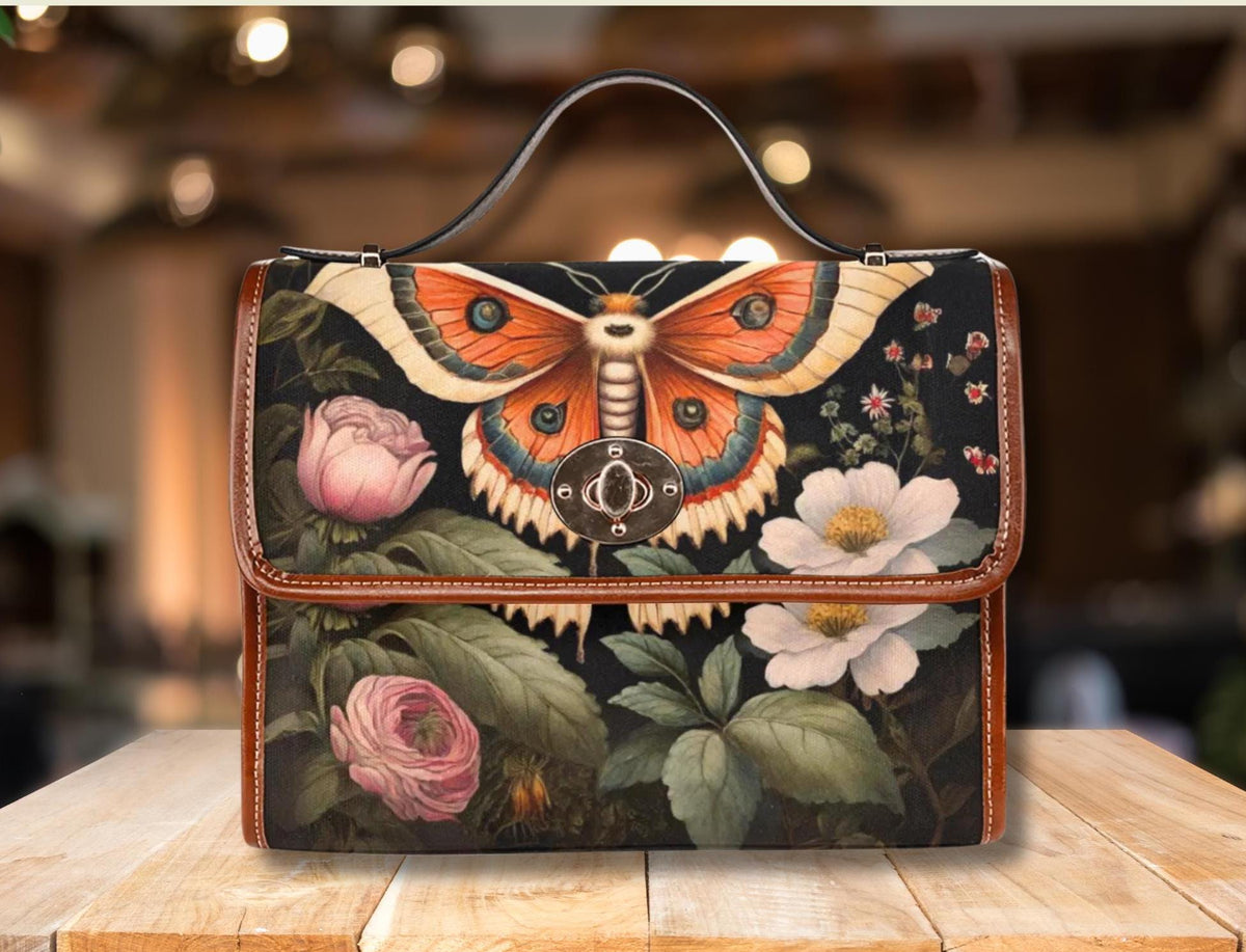 Luna Moth Waterproof Canvas Bag