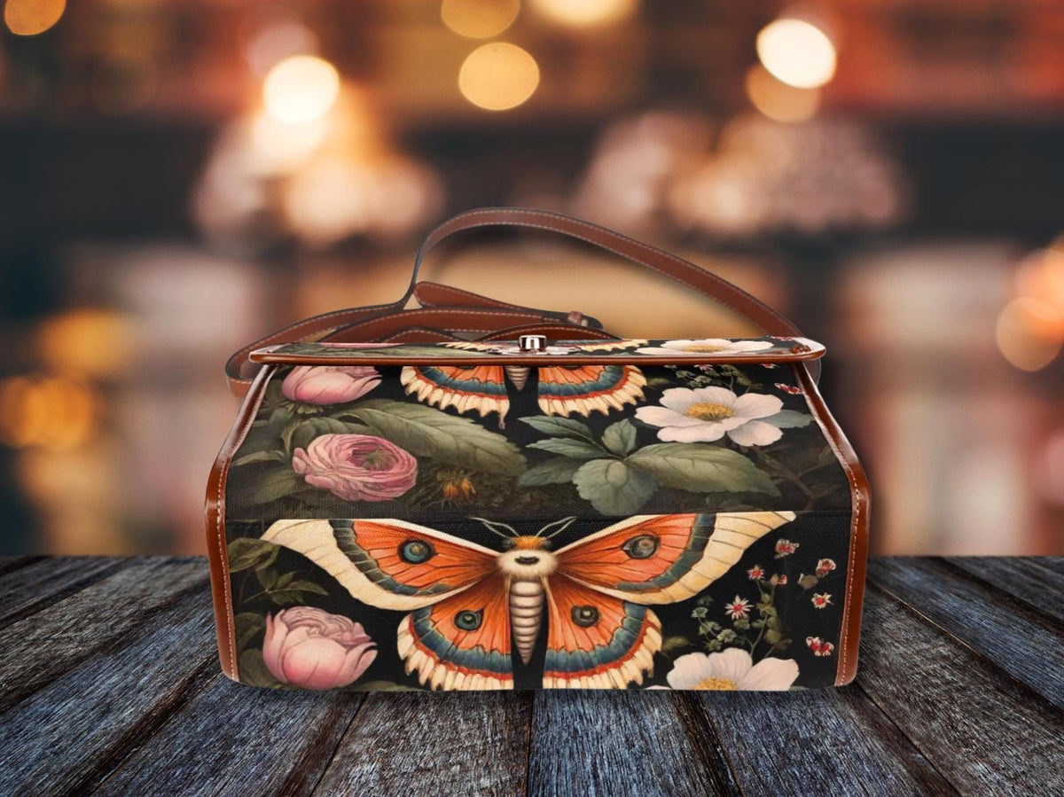 Luna Moth Waterproof Canvas Bag