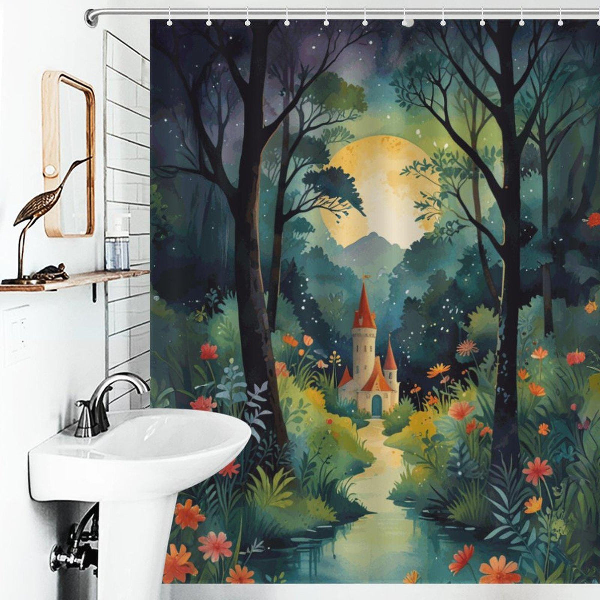 Enchanted Fairytale Castle Shower Curtain