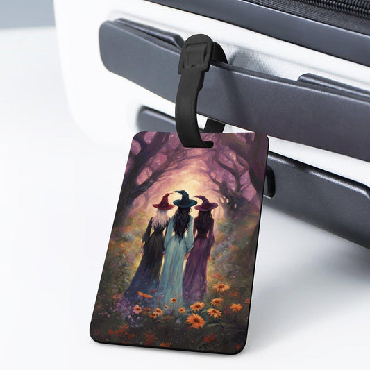 Witchcore Luggage Tag: Sisterhood of Witches, Personalized Witch Name Tag