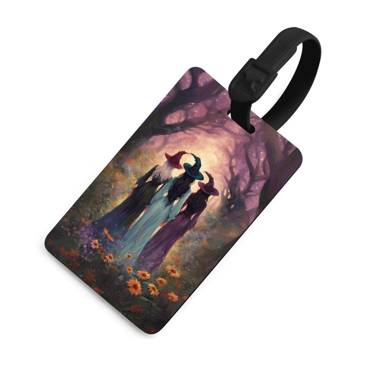 Witchcore Luggage Tag: Sisterhood of Witches, Personalized Witch Name Tag